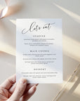 ELLA Wedding Menu Template