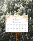 JUNE Wedding Order of Event Sign Printable