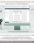 APRIL Printable Wedding Seating Chart Template