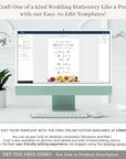 RUBY Wedding Program Fan Template