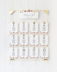 APRIL Wedding Seating Chart Card Template