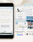 MARINA Ocean Wedding Invitation Video Template