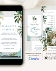 ISLA Boarding Pass Wedding Invitation Video Template