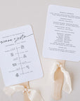 LAURA Wedding Ceremony Program Fans Template