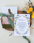 CHLOÉ Floral Wedding Thank You Card Printable