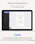 Passport Wedding Invitation Video Template - Taupe