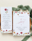 APRIL Wedding Program Template