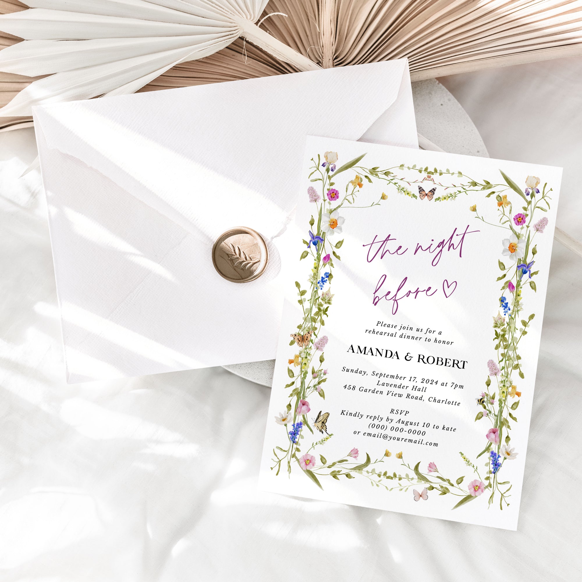 CLOE wedding Rehearsal Dinner Invitation Printable