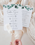 LUISA Wedding Ceremony Program Fans Template