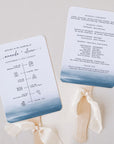 ELETTRA Wedding Ceremony Program Fans Printable