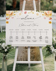 JUNE Wedding Order of Event Sign Printable