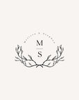 MELISSA Wedding Logo with Initials