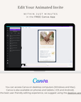Passport Save The Date Video Template - Blue Navy