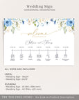 AZZURRA Wedding Timeline Sign Template