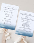 ELETTRA Wedding Ceremony Program Fans Printable