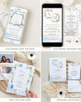 AZZURRA Printable Wedding Stationery Bundle