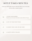 Online Wedding RSVP Page — Collect & Track Guest Replies | Creativite