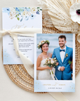 AZZURRA Printable Wedding Thank You Cards