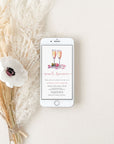 Flower Bridal Shower Digital Invitation