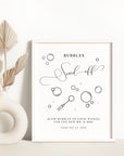 ELLA Bubble Send Off Wedding Sign Template