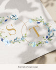 AZZURRA Floral Wedding Logo Template