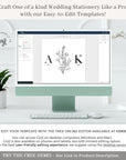 AMELIA Rustic Floral Monogram Logo