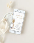 Pearls and Prosecco Bridal Shower Card Digital