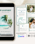 ISLA Passport Wedding Invitation Video Template