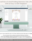 CHLOÉ Floral Wedding Welcome Sign Template