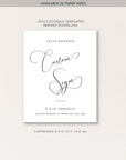 ELLA Small Wedding Sign Template