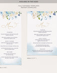 AZZURRA Wedding Menu Template