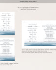 ELETTRA Wedding Ceremony Program Fans Printable