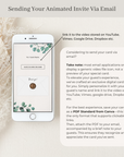Luisa Eucalyptus Wedding Thank You Card Video Template