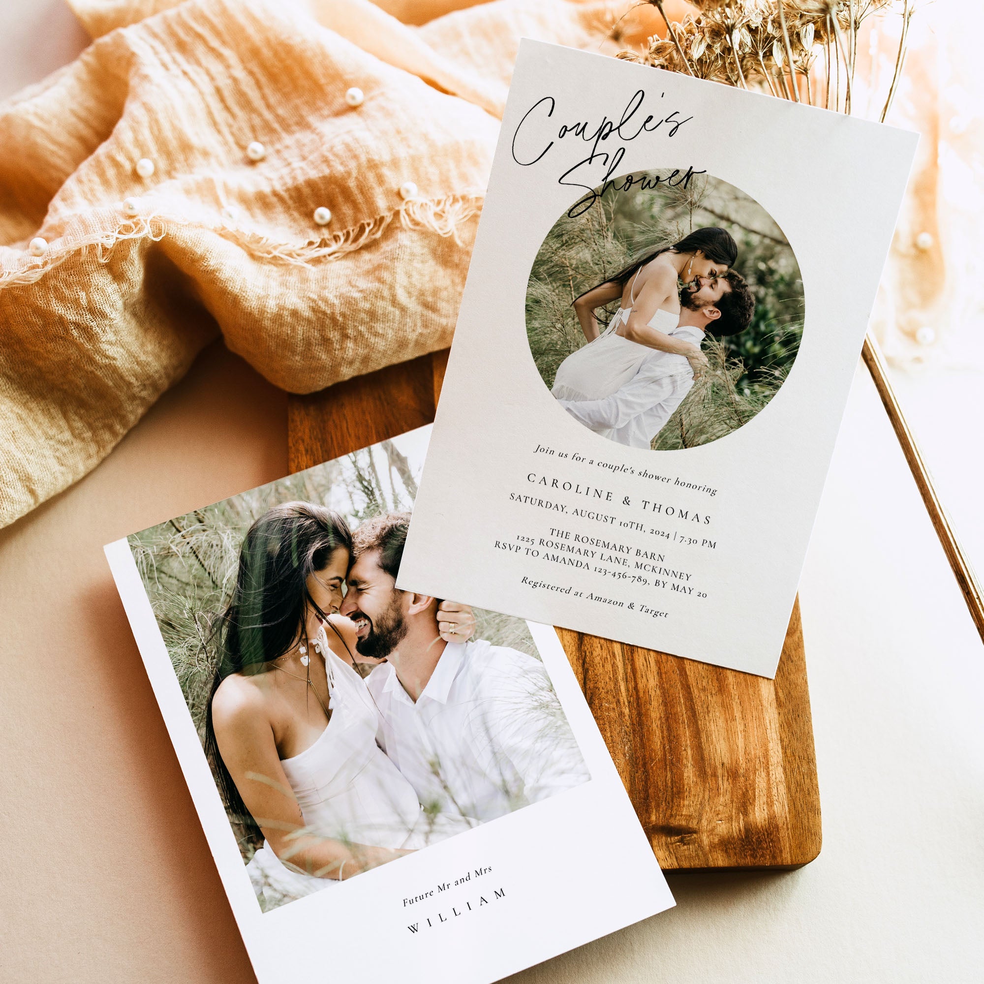 LAURA Couples Wedding Shower Invitation Printable