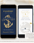 Nautical Passport Wedding Invitation Video Template