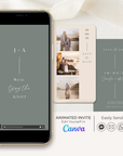 LAURA Save the Date Video Template - Sage & Blush