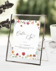 APRIL Small Wedding Sign Template
