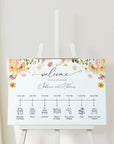 JUNE Wedding Order of Event Sign Printable