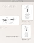 ELLA wedding Seating Cards Template