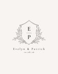 EVELYN Wedding Initials Logo