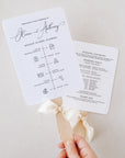 ELLA Wedding Ceremony Program Fans Template