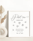 ELLA Flower petals Send off Sign Template