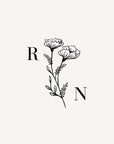 REGINA Initials Wedding Logo