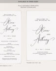 ELLA Wedding Program Template