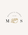 SEASHELL Coastal Wedding Monogram