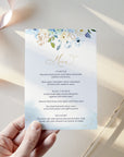 AZZURRA Wedding Menu Template