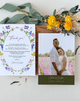 CHLOÉ Floral Wedding Thank You Card Printable