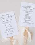 ELLA Wedding Ceremony Program Fans Template