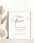 ELLA Wedding Favour Sign Template