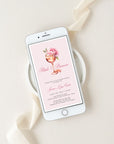 Petals and Prosecco Bridal Shower Invitation